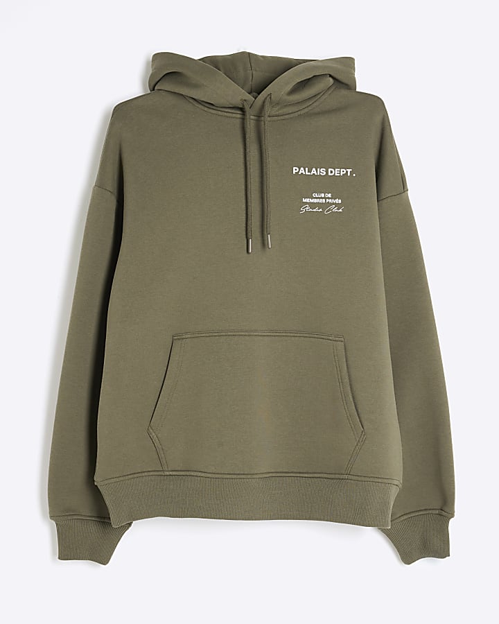 Khaki Regular Fit Palaise Dept Hoodie