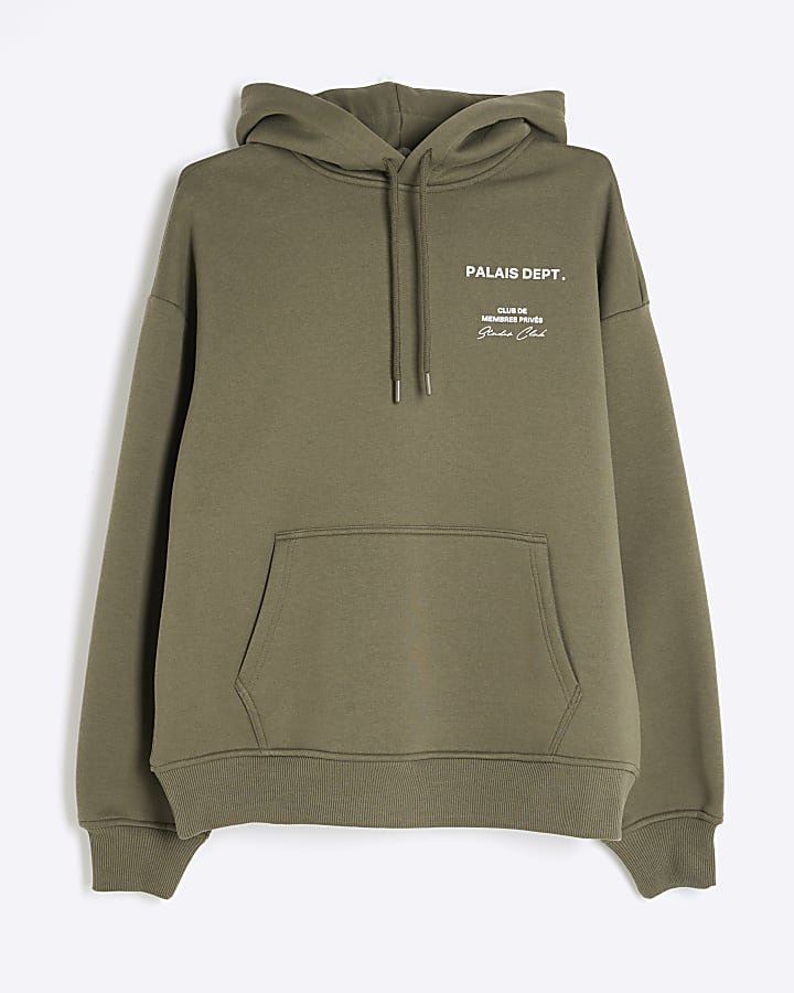 Khaki Long Sleeve Palaise Dept Hoodie