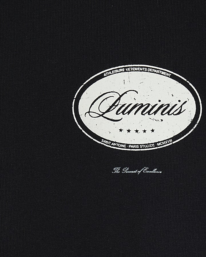 Black Luminis Oval Washed T-Shirt