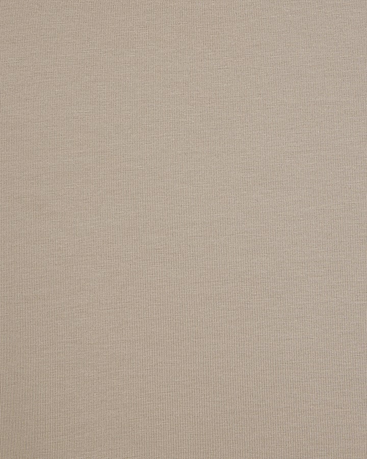 Beige Muscle Fit Short Sleeve T-Shirt