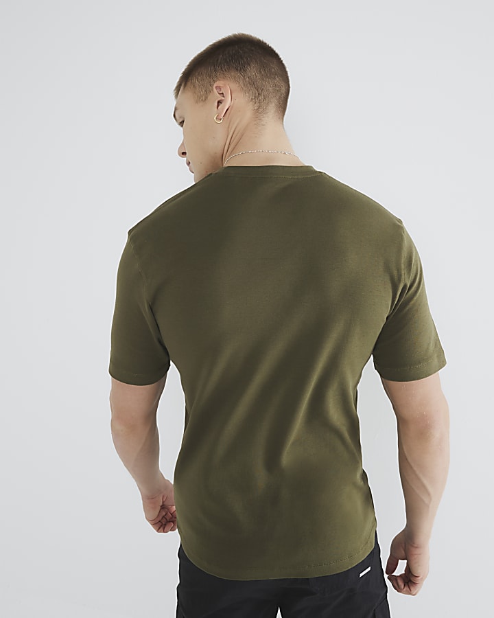 Green Slim Fit Short Sleeve T-Shirt