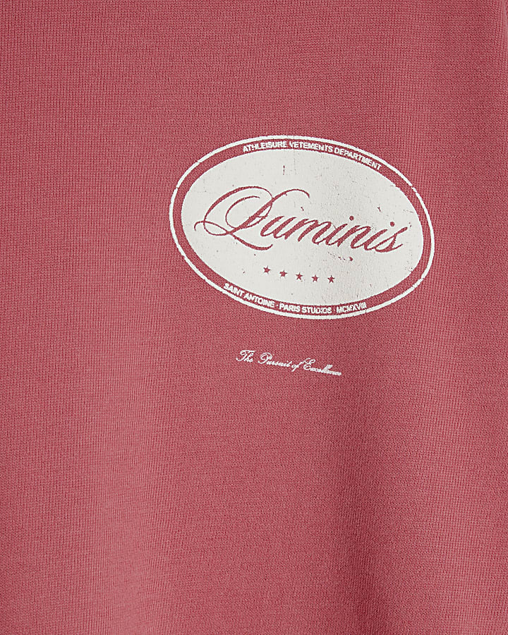 Red Luminis Oval Washed T-Shirt