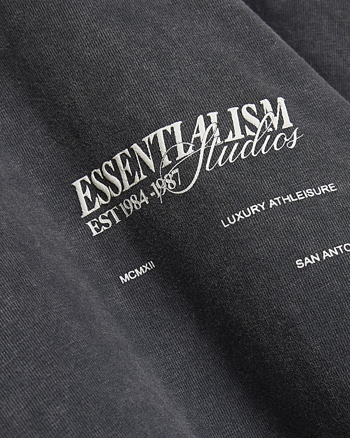 Black Essential Large T-Shirt