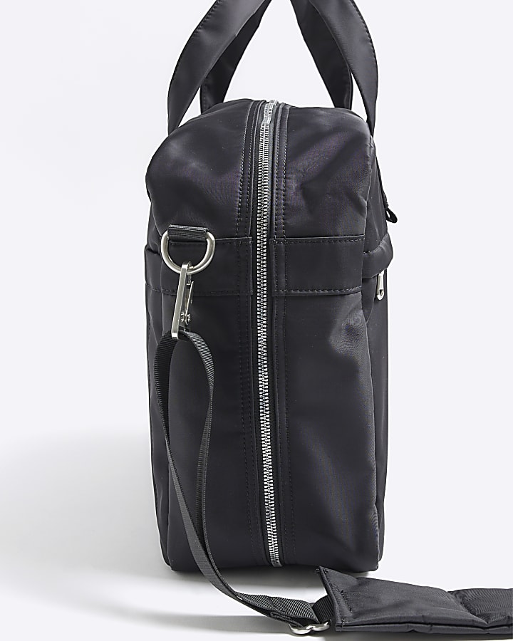 Black Nylon Commuter Bag