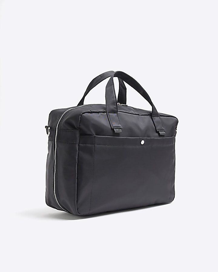 Black Nylon Commuter Bag