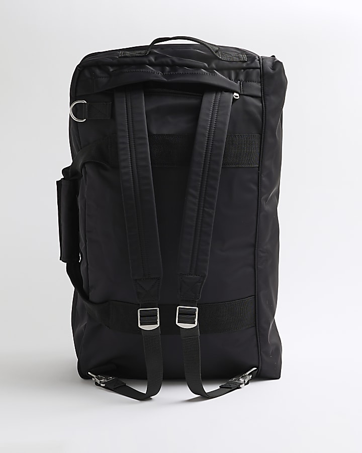 Black Nylon Holdall Bag