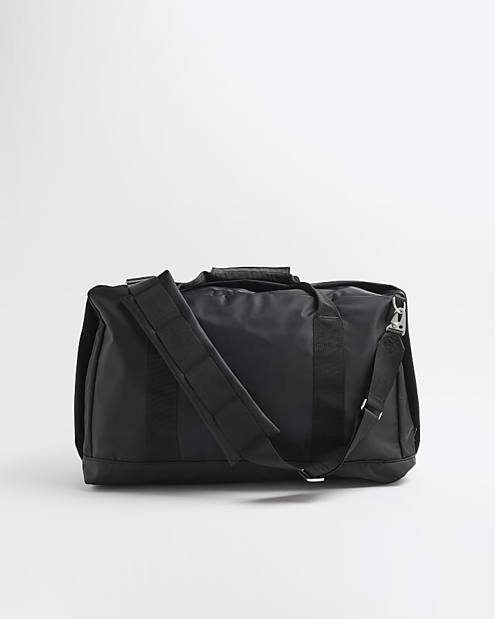 Black Nylon Holdall Bag