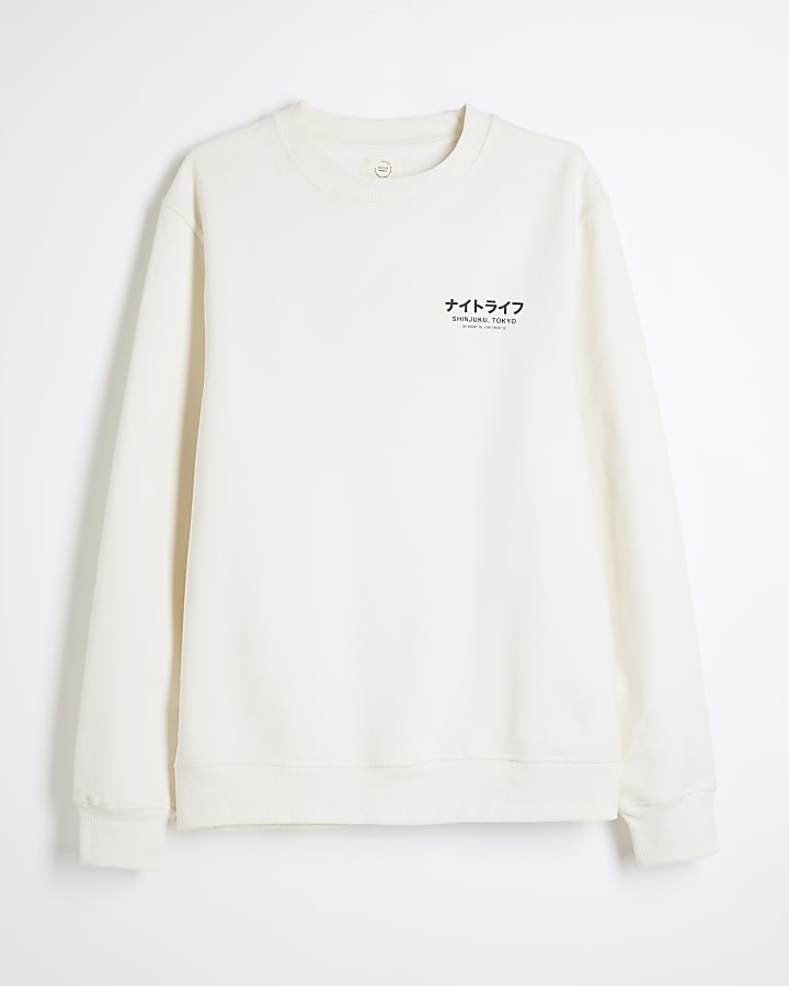 Beige Regular Fit Shinjuku Sweatshirt