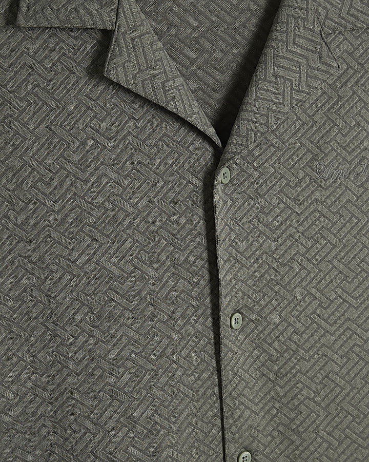 Green Regular Fit Jacquard Polo Shirt