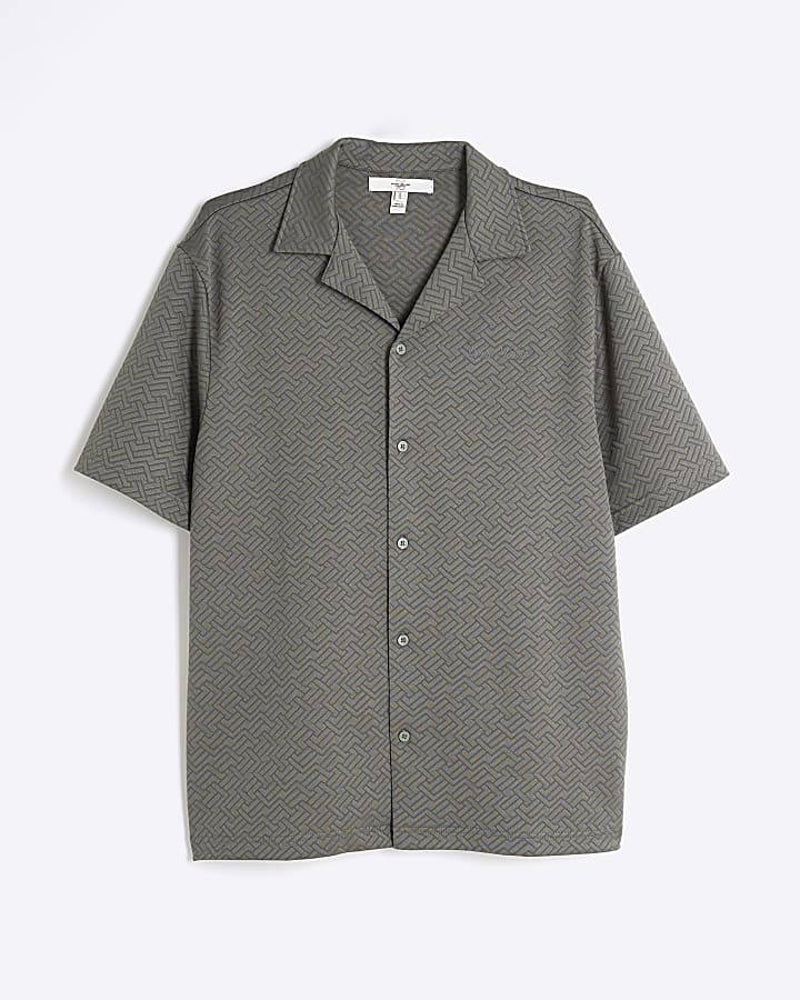 Green Regular Fit Jacquard Polo Shirt