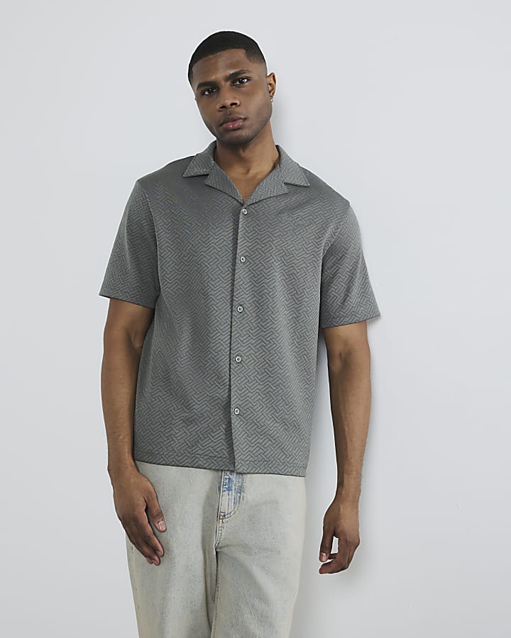 Green Regular Fit Jacquard Polo Shirt