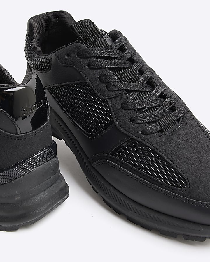 Black Ruched Trainers