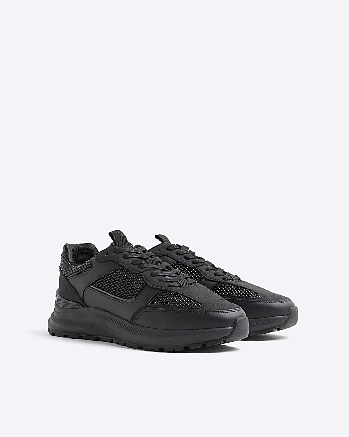 Black Ruched Trainers