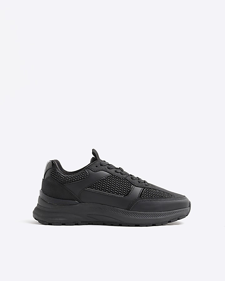 Black Ruched Trainers