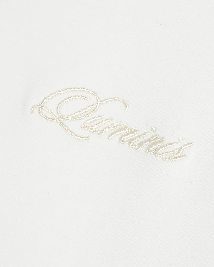 Beige Embroidered Luminis T-Shirt