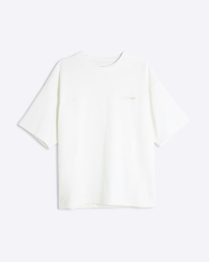 Beige Embroidered Luminis T-Shirt