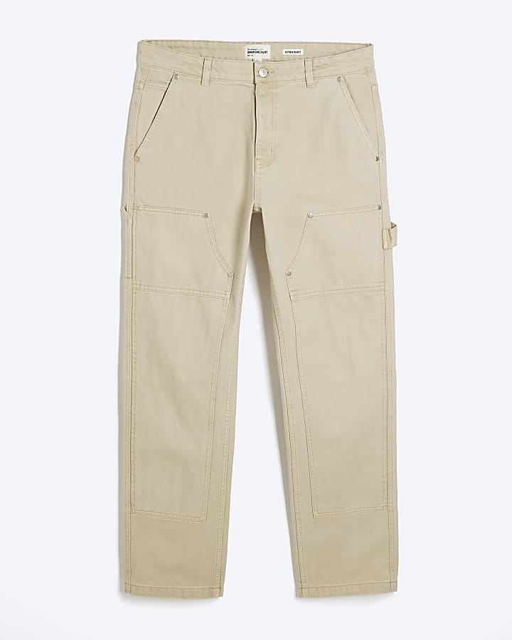 Stone Straight Leg Carpenter Jeans