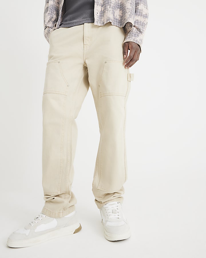 Stone Straight Leg Carpenter Jeans