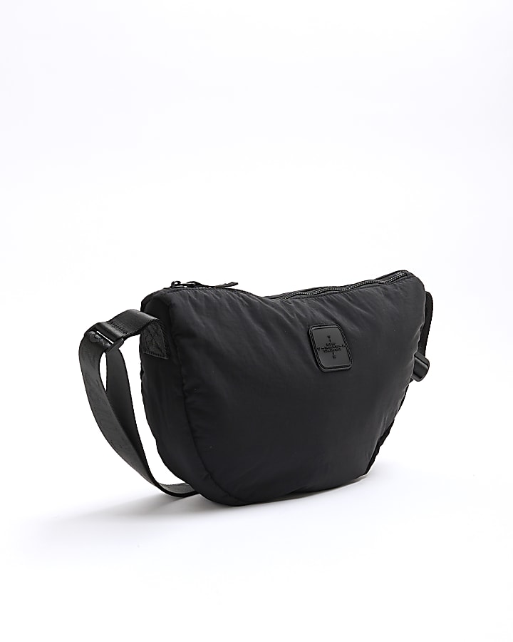 Black Scoop Crinkle Bum Bag