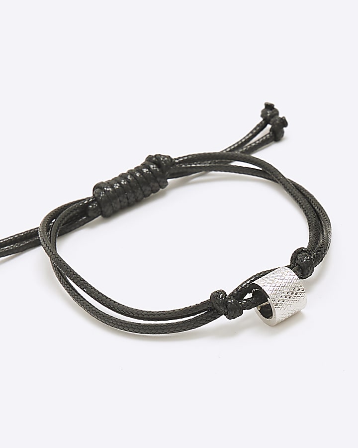 Black Stainless Steel Bracelet & Necklace Set