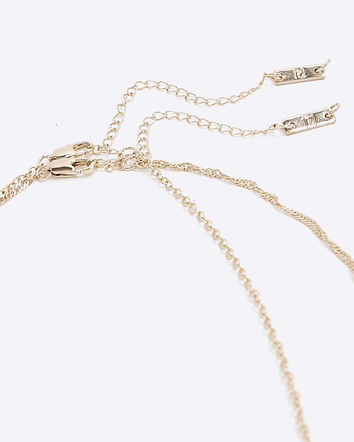 Gold Saint Cross Necklace
