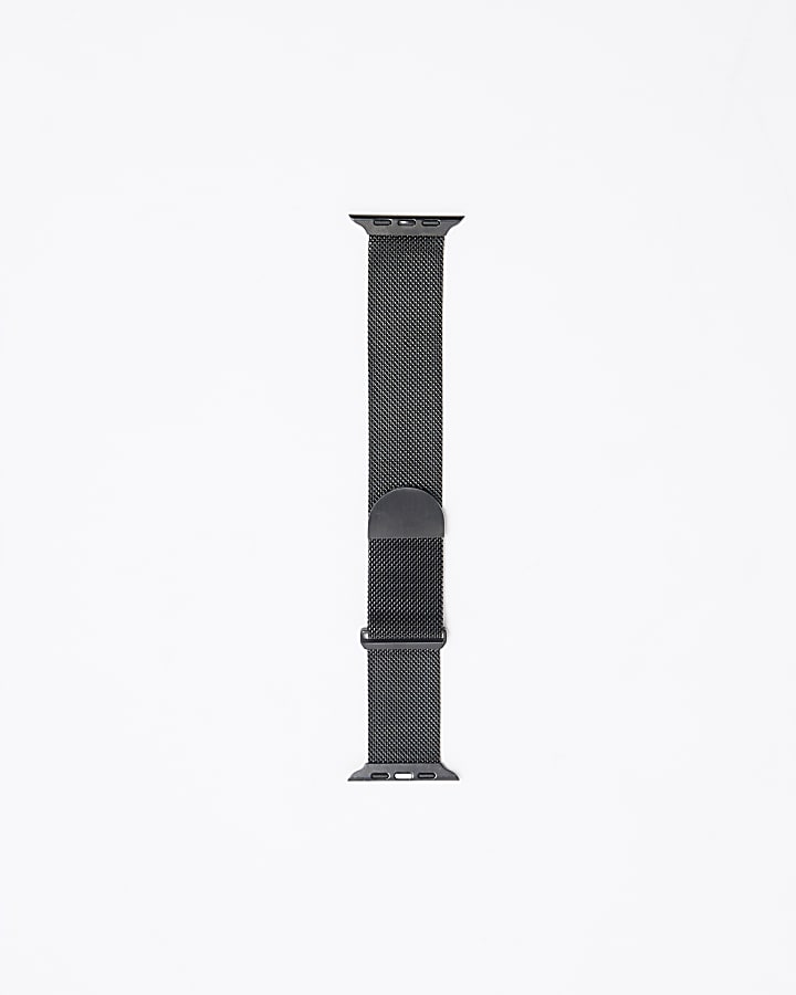 Black Mesh Watch Strap