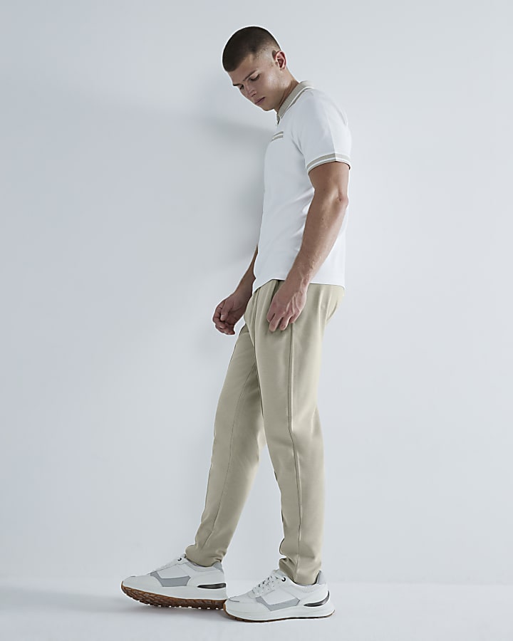 Stone Slim Fit Joggers River Island