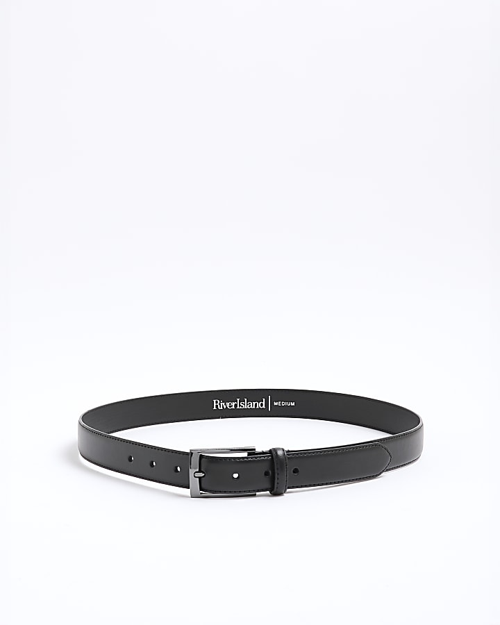 Black Faux Leather Belt