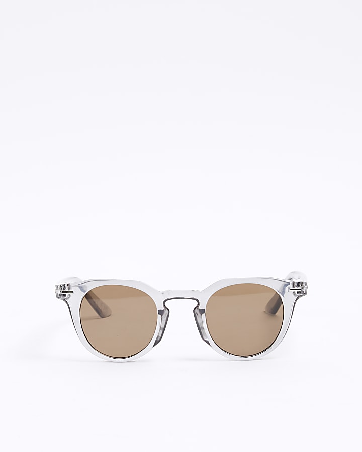 Grey Round Sunglasses