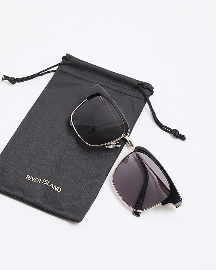 Black Clubmaster Sunglasses