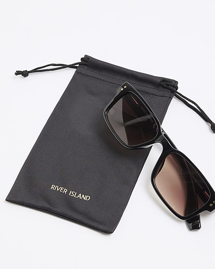 Black Slim Wayfarer Sunglasses