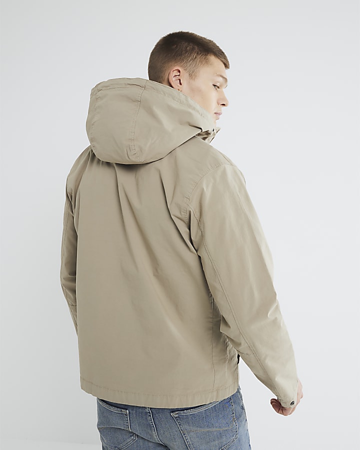 Stone Hooded Shacket