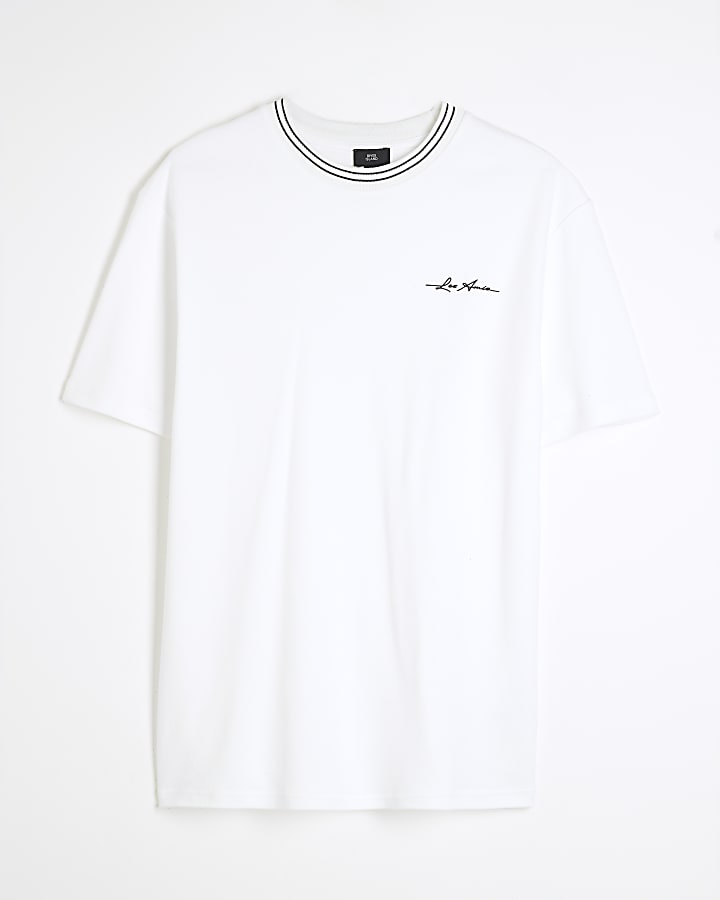 White Slim Fit Les Amis T-Shirt