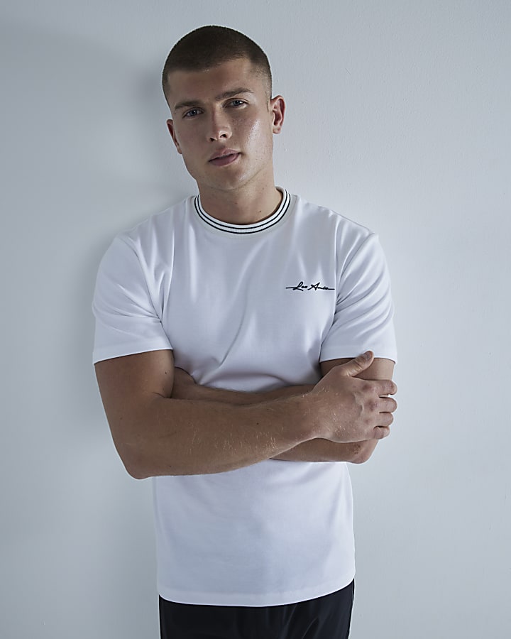 White Slim Fit Les Amis T-Shirt