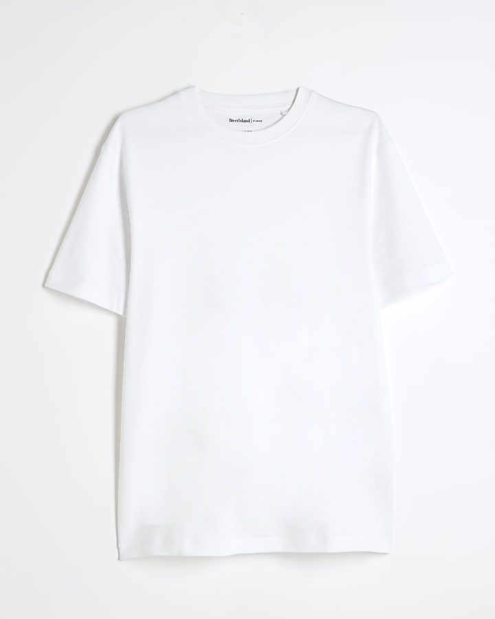 White Slim Fit Short Sleeve T-Shirt