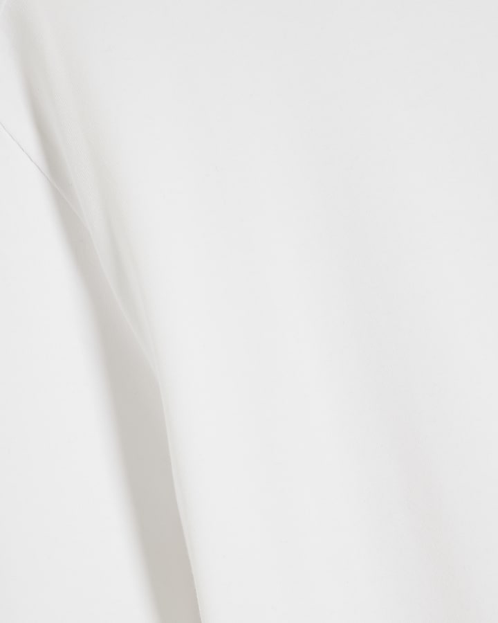 White Muscle Fit Short Sleeve T-Shirt