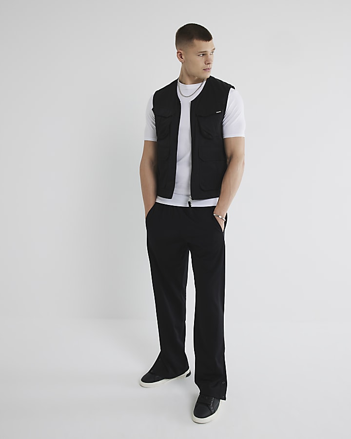 White Muscle Fit Short Sleeve T-Shirt