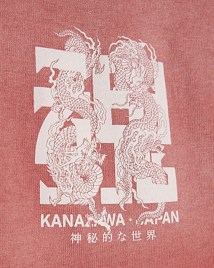 Red Regular Fit Kanazawa Dragons T-Shirt