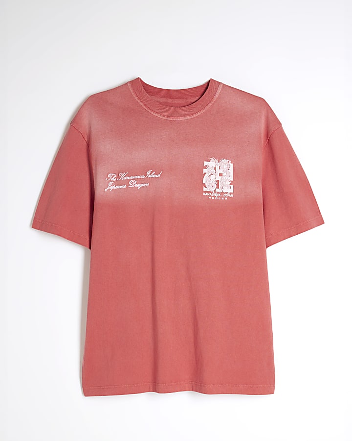 Red Regular Fit Kanazawa Dragons T-Shirt