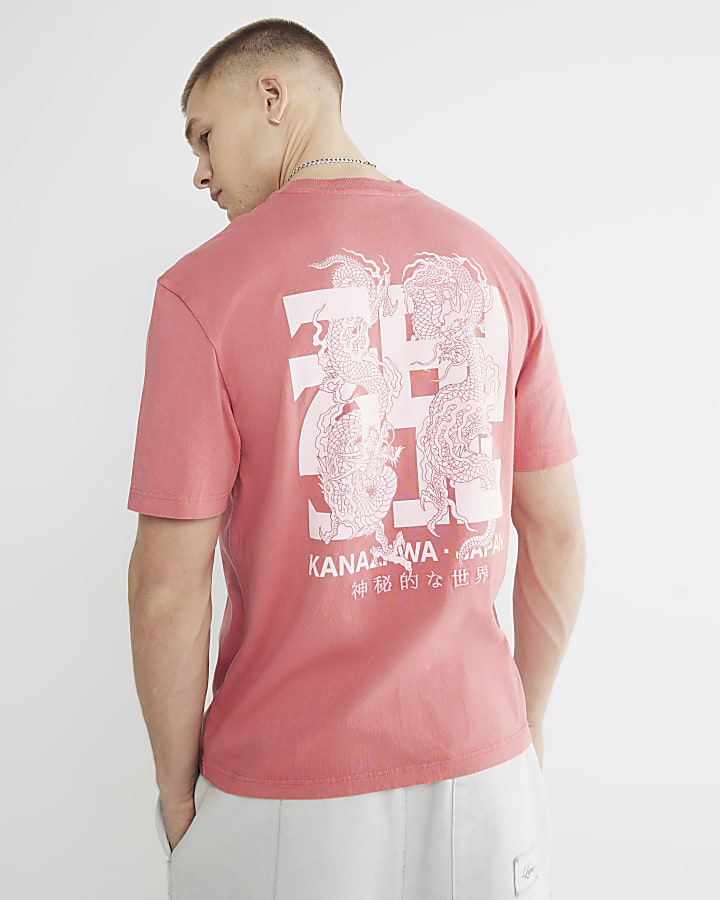 Red Regular Fit Kanazawa Dragons T-Shirt