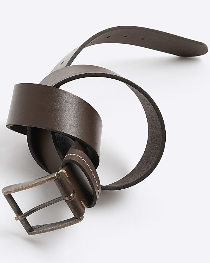 Brown Casual Leather Belt