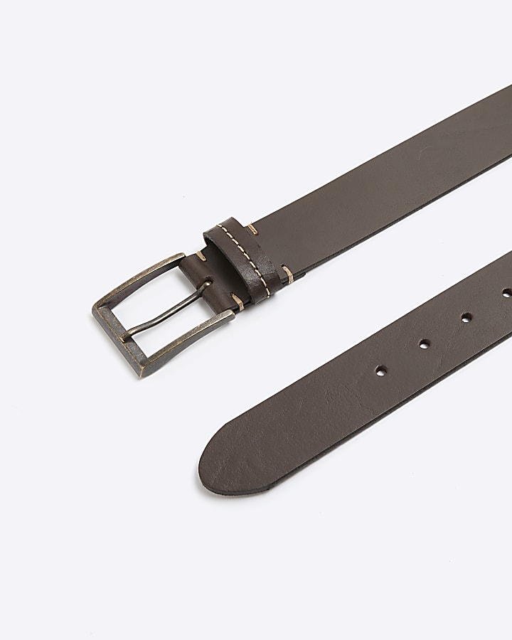 Brown Casual Leather Belt