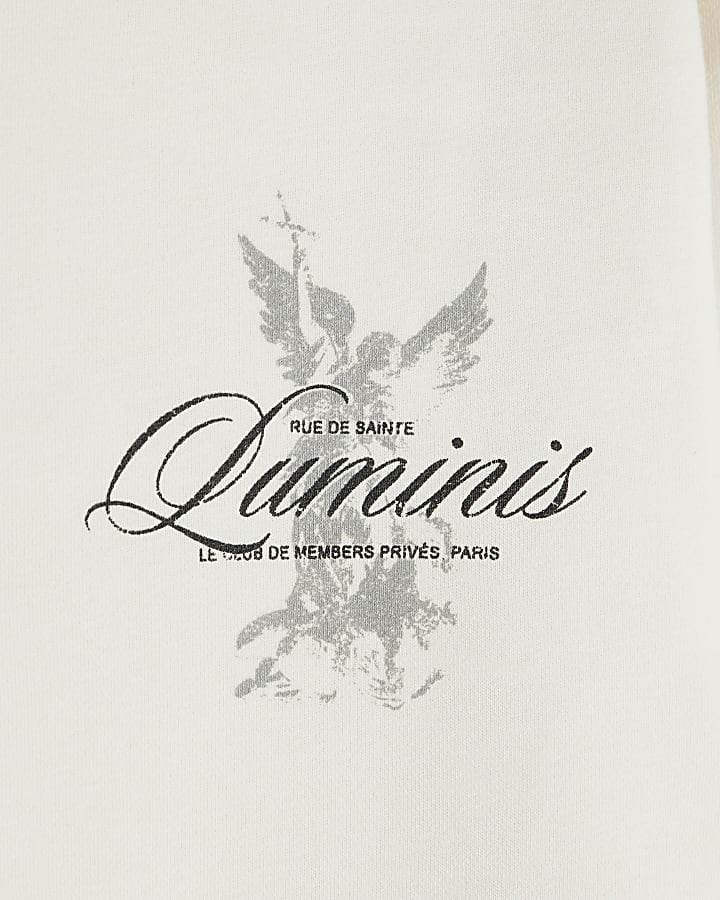 Beige 'Luminis' graphic print sweatshirt