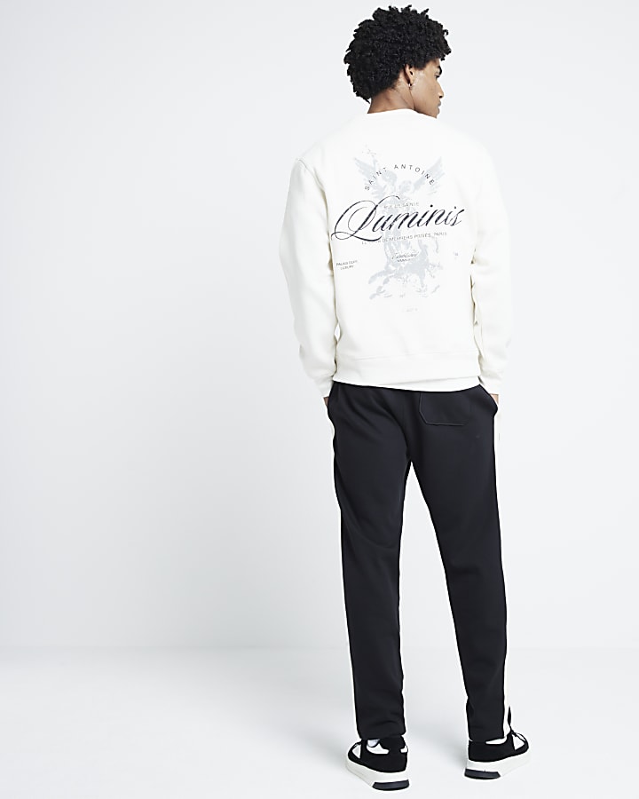 Beige 'Luminis' graphic print sweatshirt