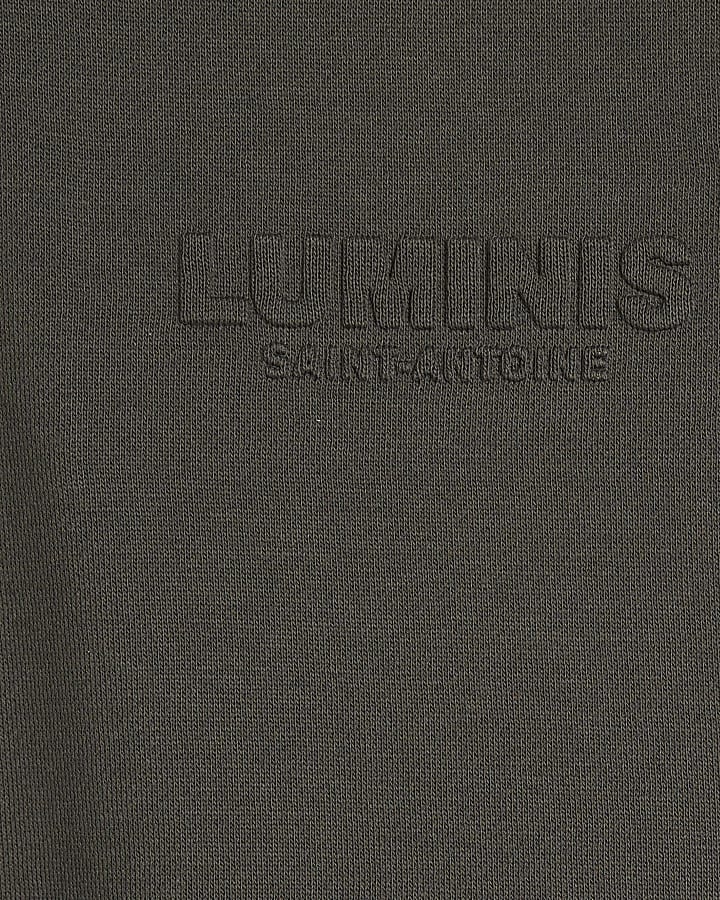 Khaki Long Sleeve Luminis Embossed Hoodie