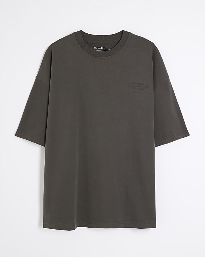 Khaki Luminis Embossed T-Shirt