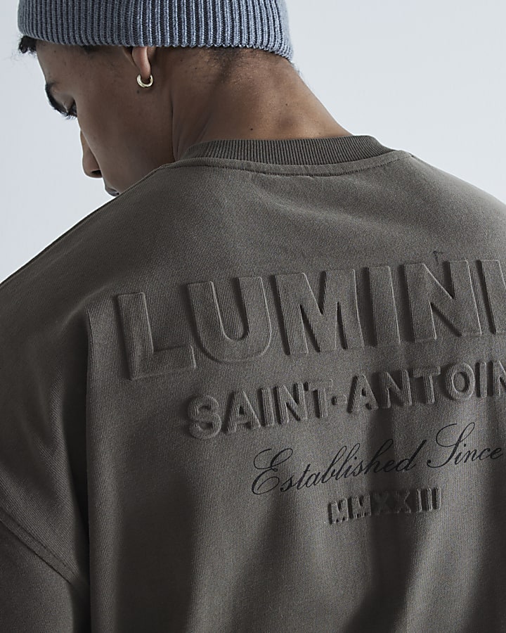 Khaki Luminis Embossed T-Shirt