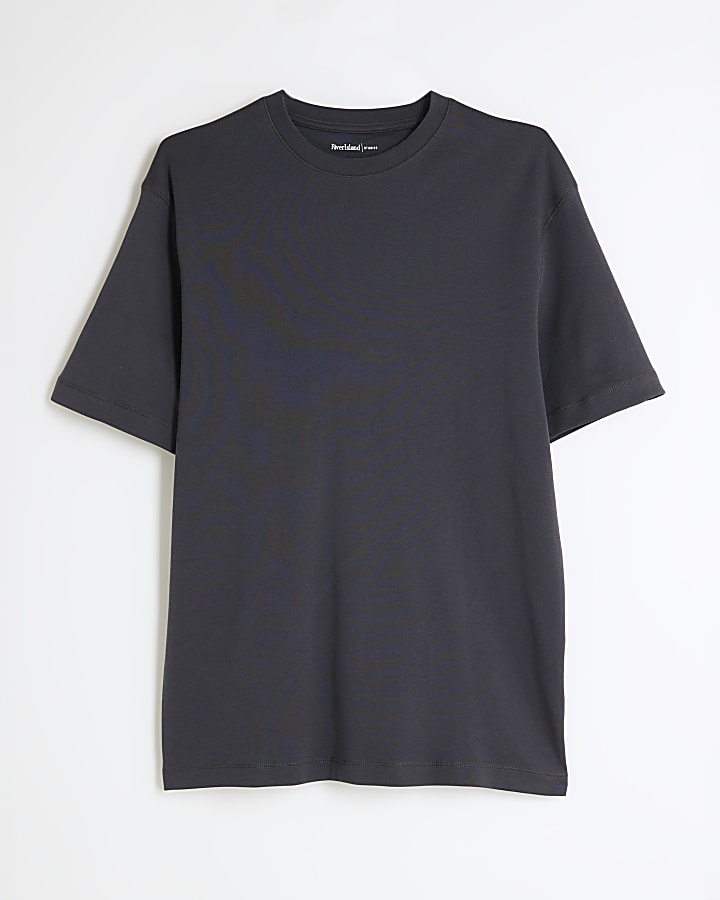 Grey Slim Fit Short Sleeve T-Shirt