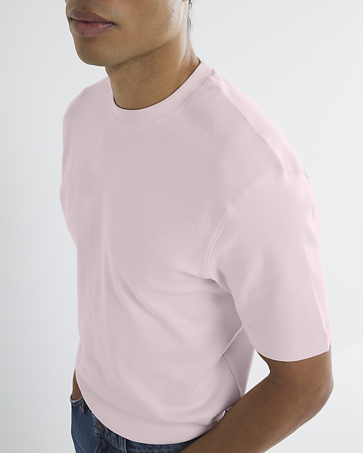 Pink Slim Fit Short Sleeve T-Shirt