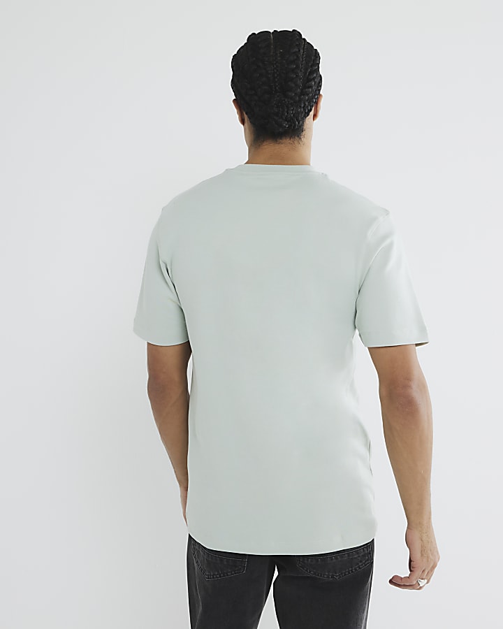 Green Slim Fit Short Sleeve T-Shirt